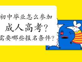 初中毕业生参加成人高考：深职训学校为您解答条件与流程(成人高考)